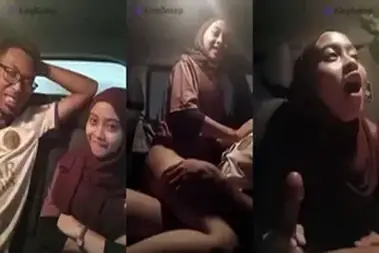 Ukhti Hijab Cantik Pasrah Goyang Mobil